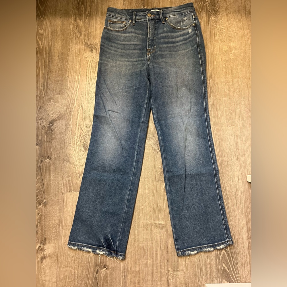 Women's Good American Good Curve Straight Jeans INDIGO338- Size 4/27- Pre-owned
